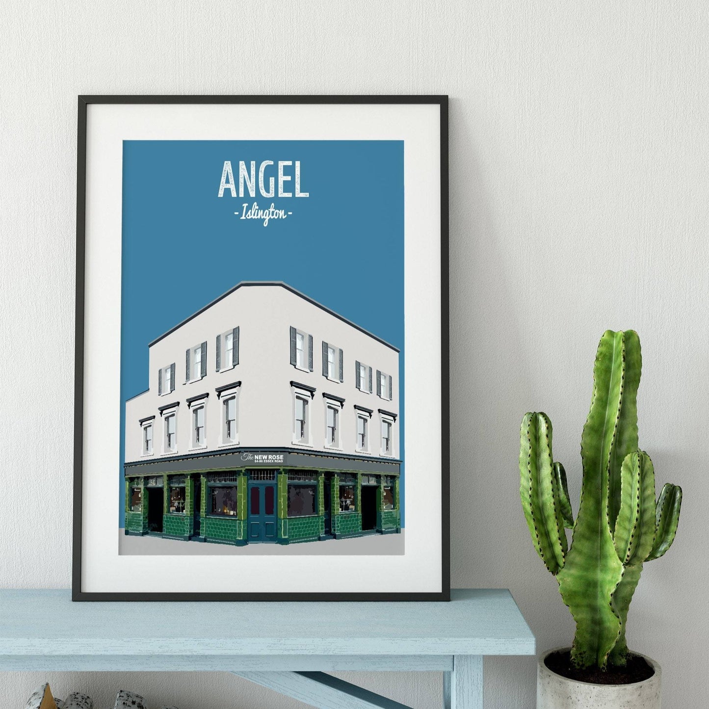 Angel print, The New Rose pub