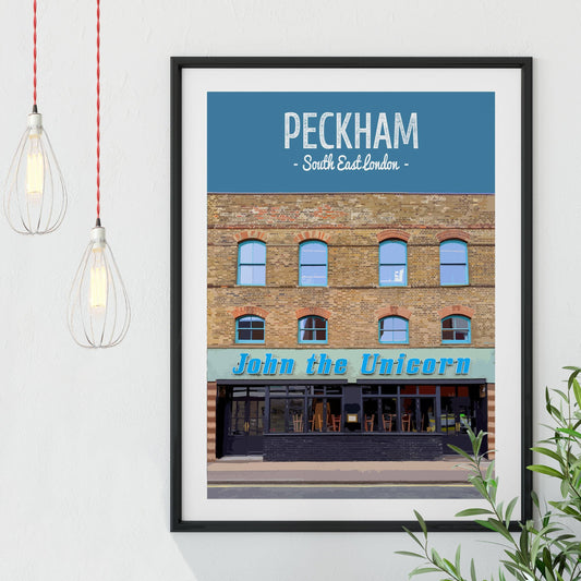 Peckham print, John The Unicorn pub