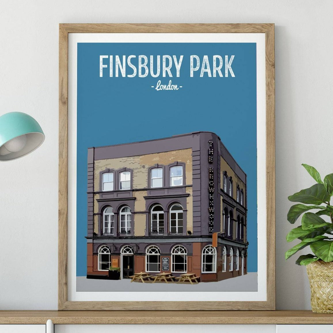 Finsbury Park print, The Brownswood pub