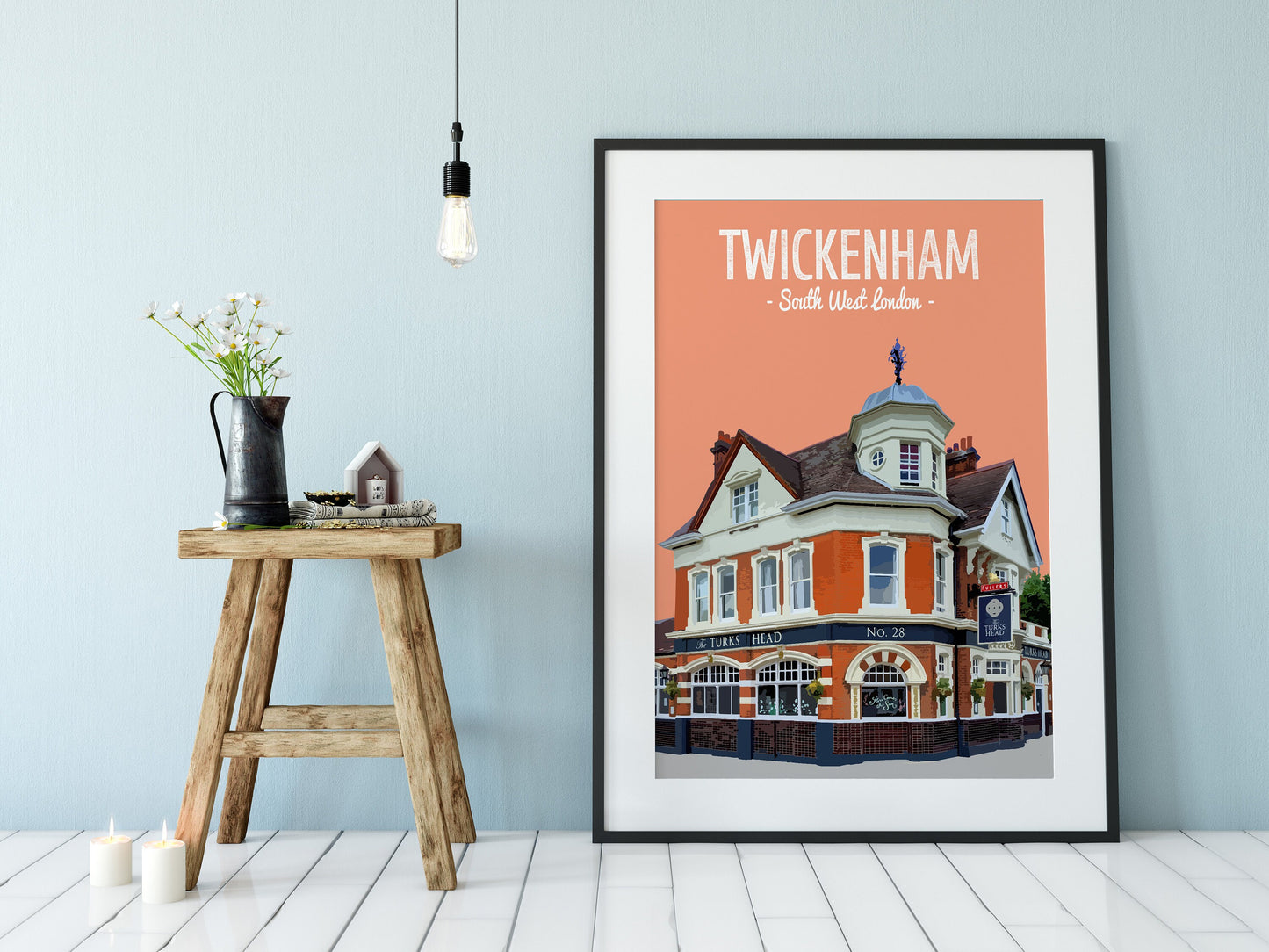 Twickenham print, The Turks Head pub