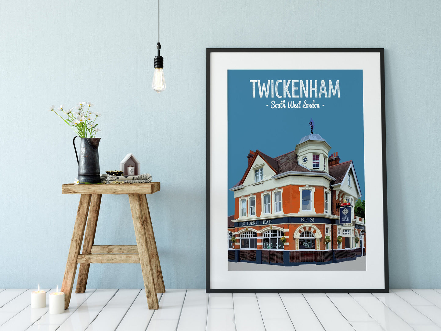 Twickenham print, The Turks Head pub