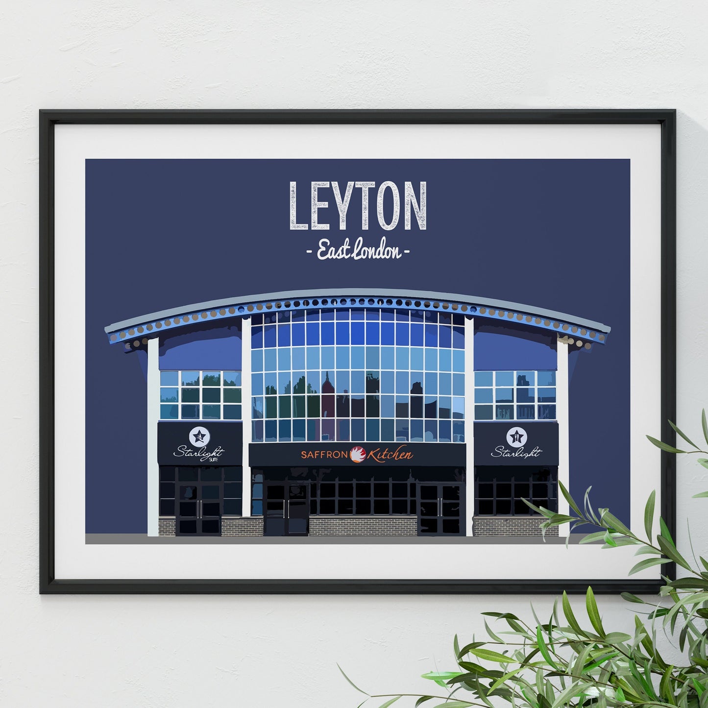 Leyton print, Saffron Kitchen Restaurant