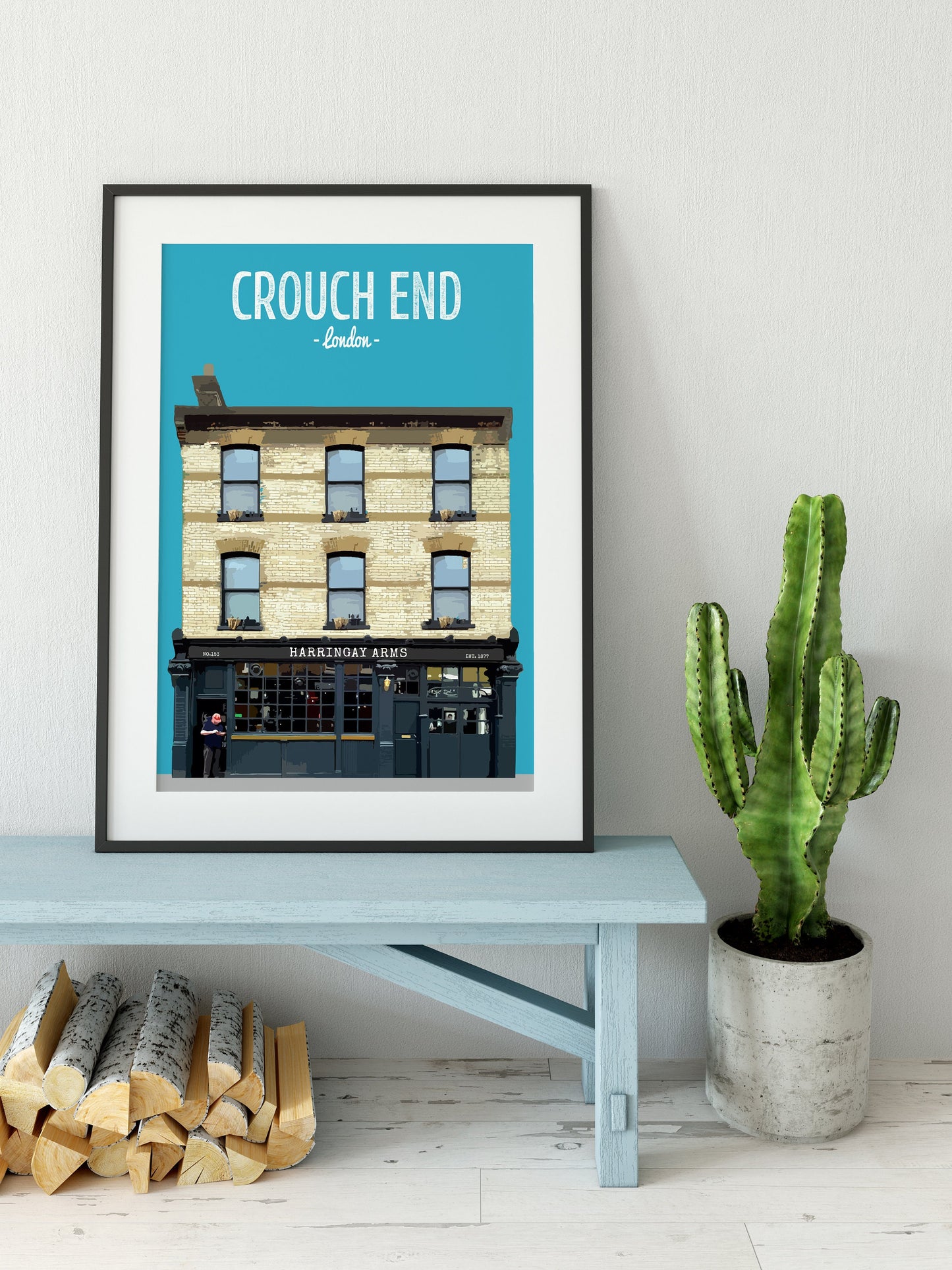 Crouch End print, The Harringay Arms pub