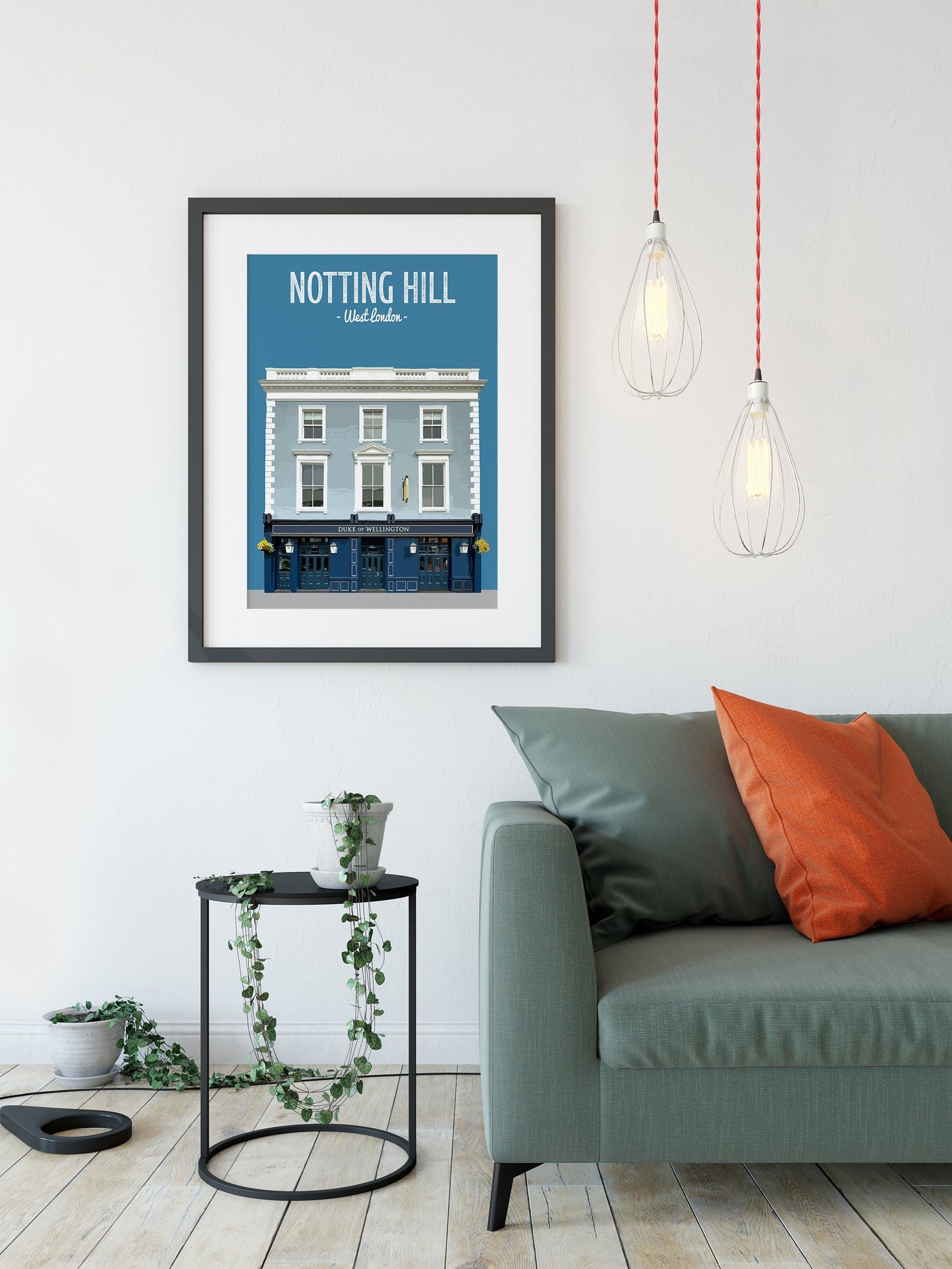 Notting Hill print, The Duke of Wellington pub