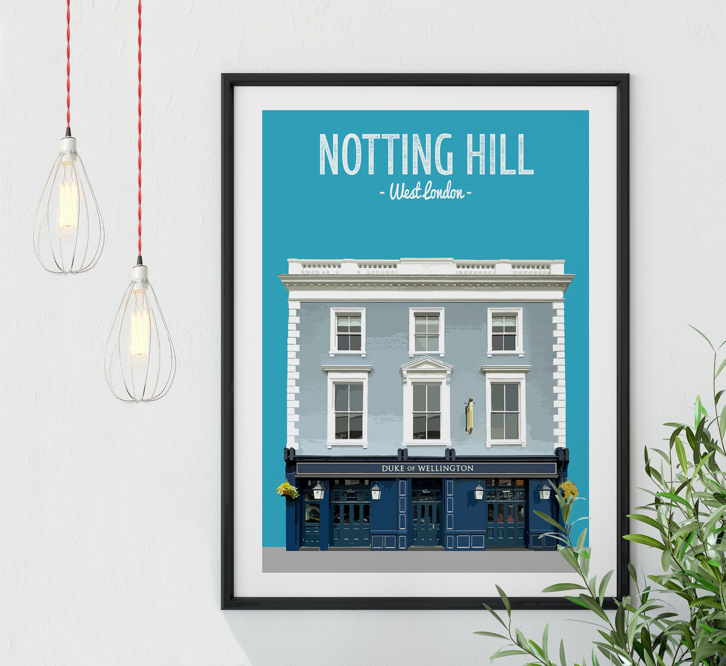 Notting Hill print, The Duke of Wellington pub