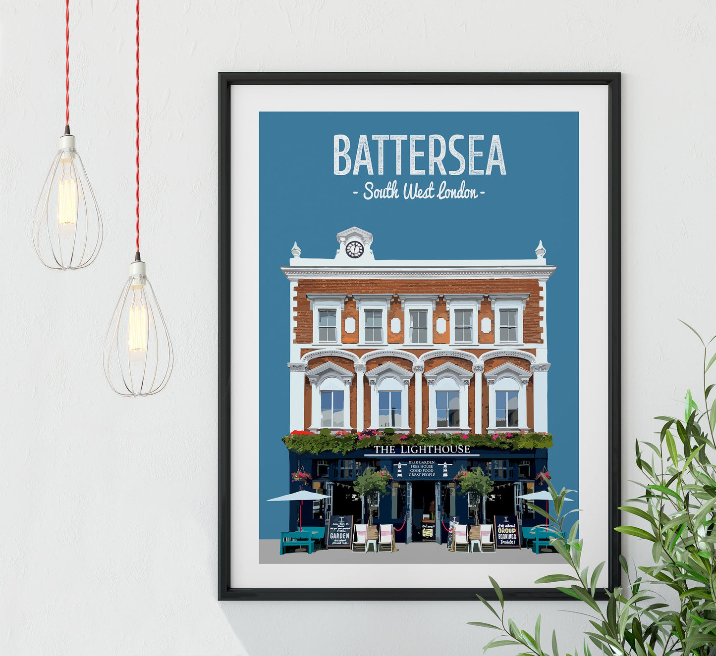 Battersea print, The Lighthouse pub