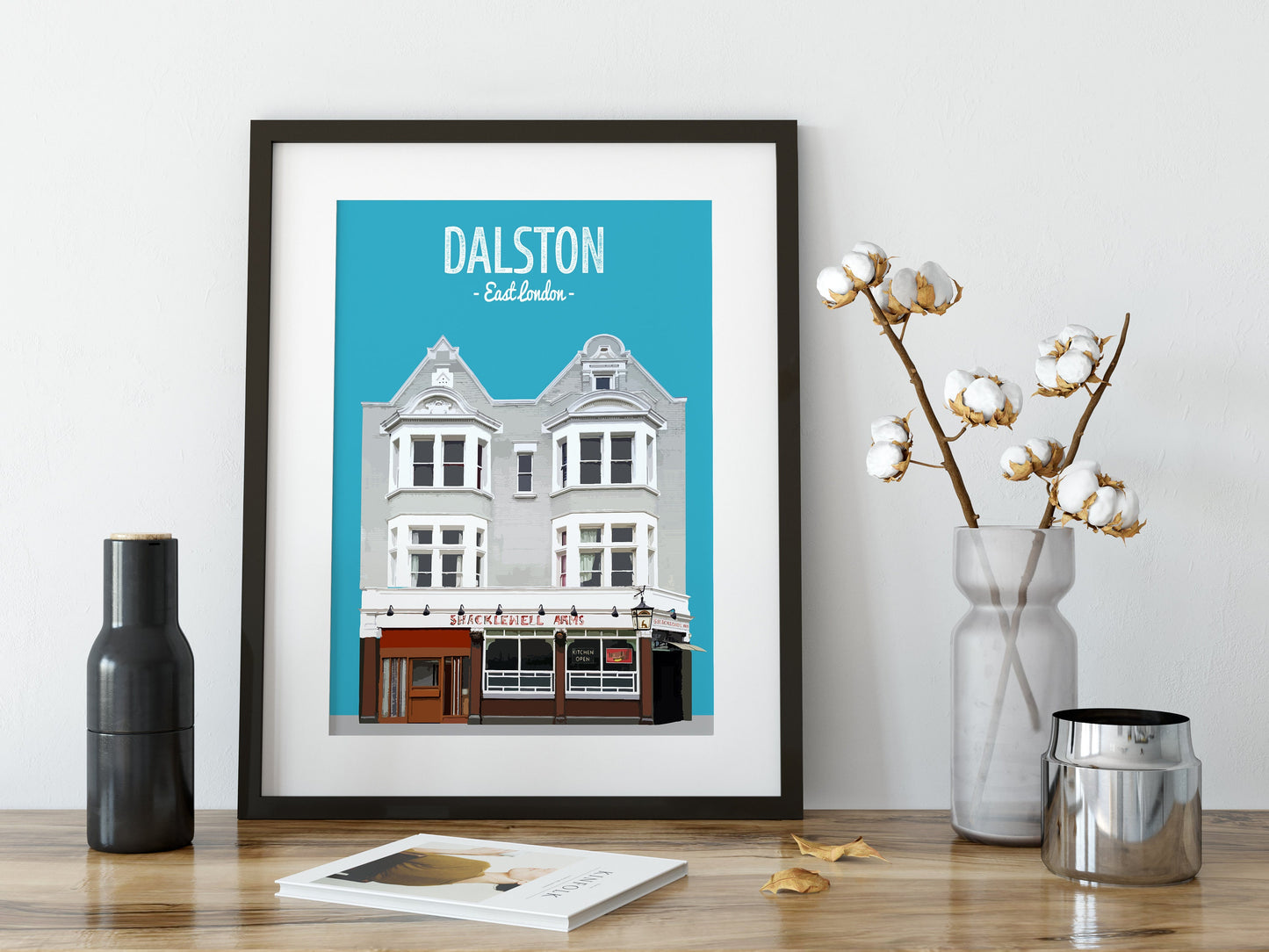 Dalston print, The Shacklewell Arms pub