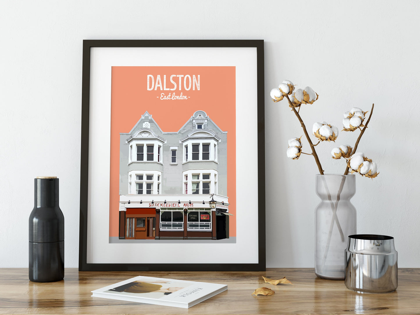 Dalston print, The Shacklewell Arms pub