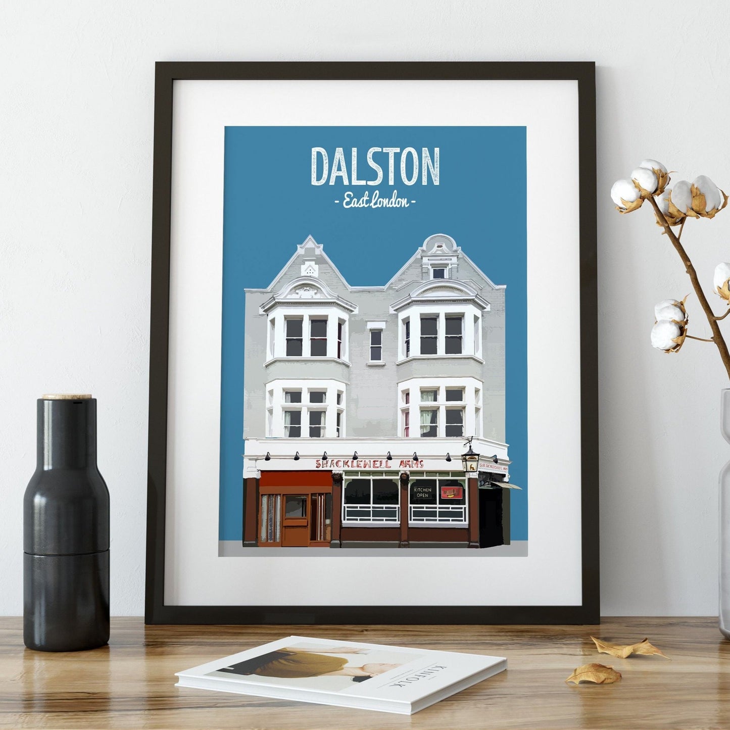 Dalston print, The Shacklewell Arms pub