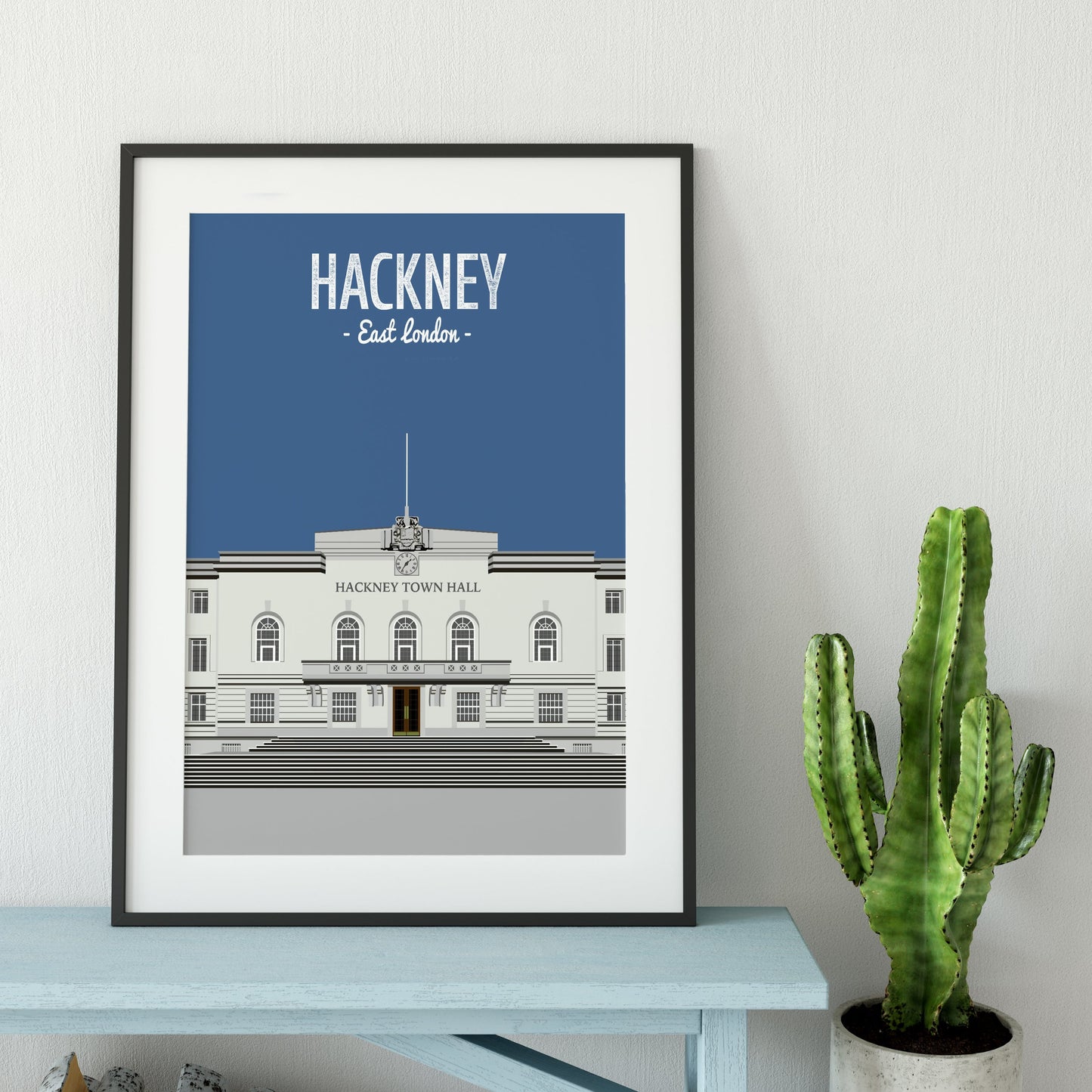 Hackney print, The Hackney Town Hall